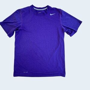 Nike Purple Dri-FIT Athletic Short Sleeve Tee Size Small